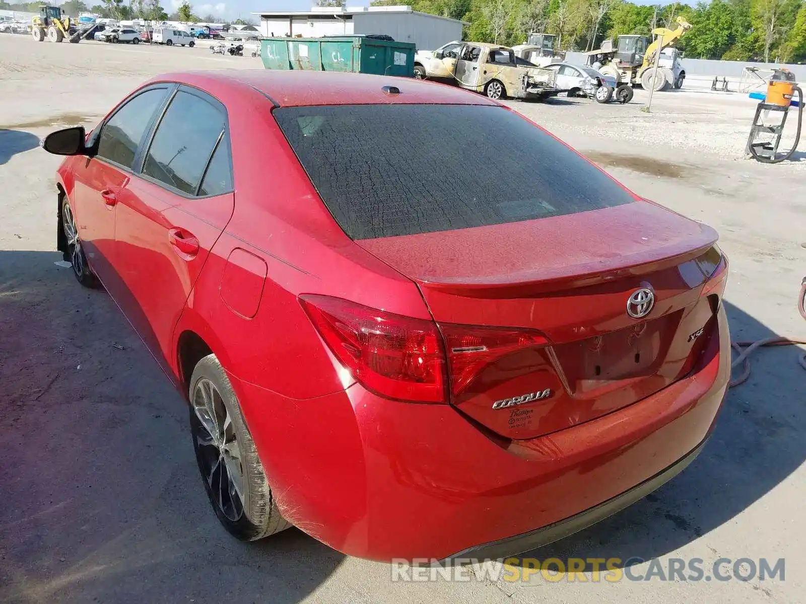 3 Photograph of a damaged car 2T1BURHE8KC205768 TOYOTA COROLLA 2019