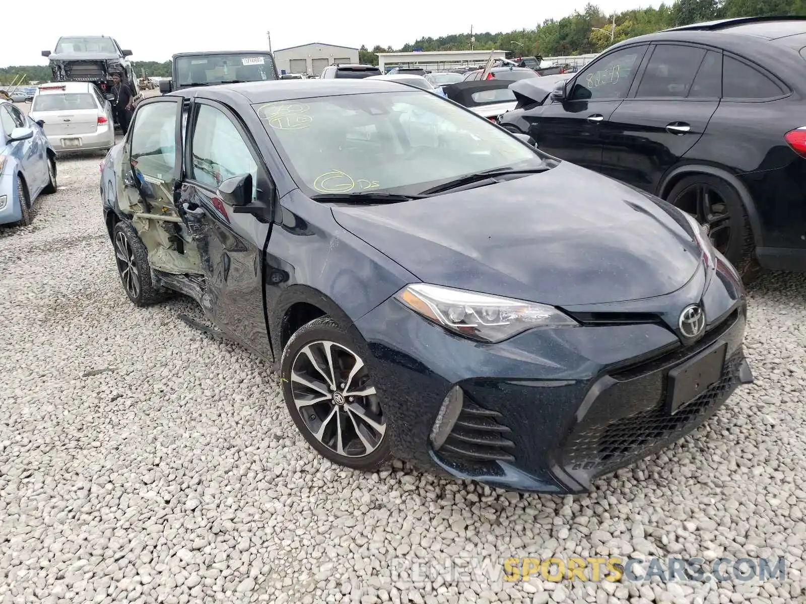 1 Photograph of a damaged car 2T1BURHE8KC206080 TOYOTA COROLLA 2019