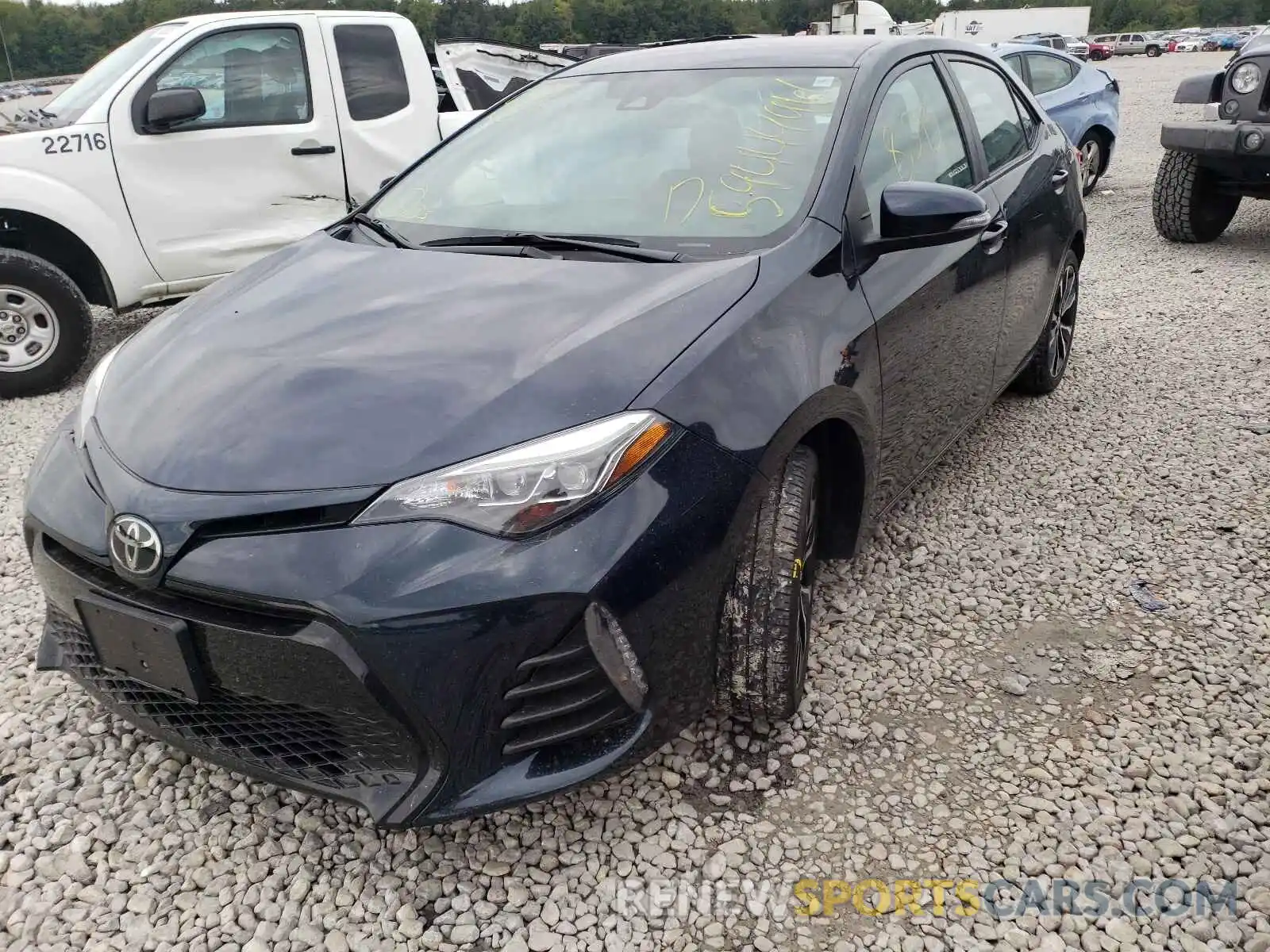 2 Photograph of a damaged car 2T1BURHE8KC206080 TOYOTA COROLLA 2019