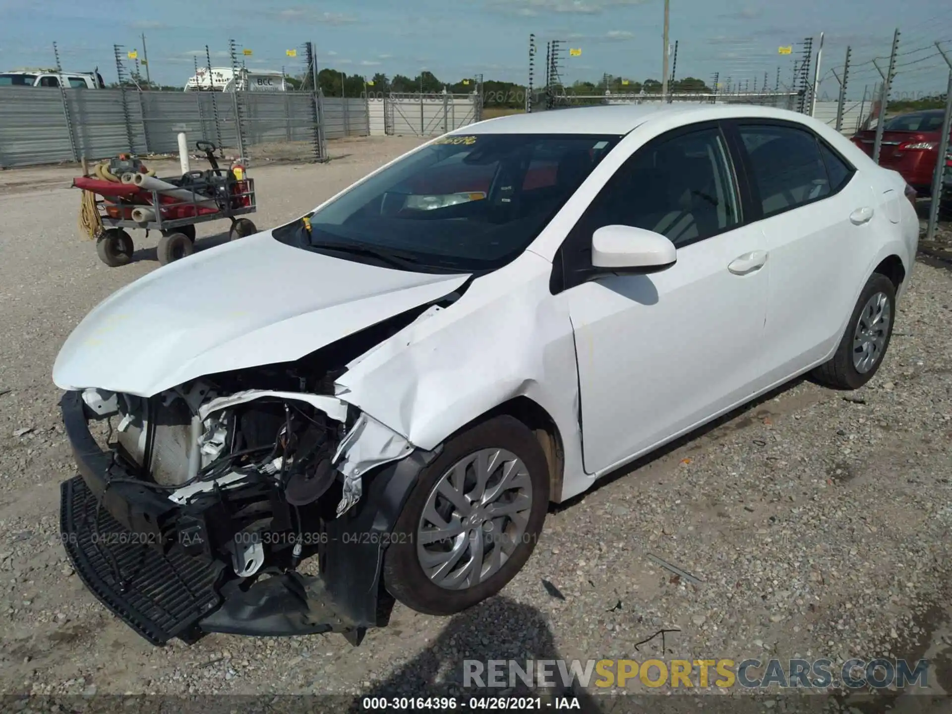 2 Photograph of a damaged car 2T1BURHE8KC206175 TOYOTA COROLLA 2019