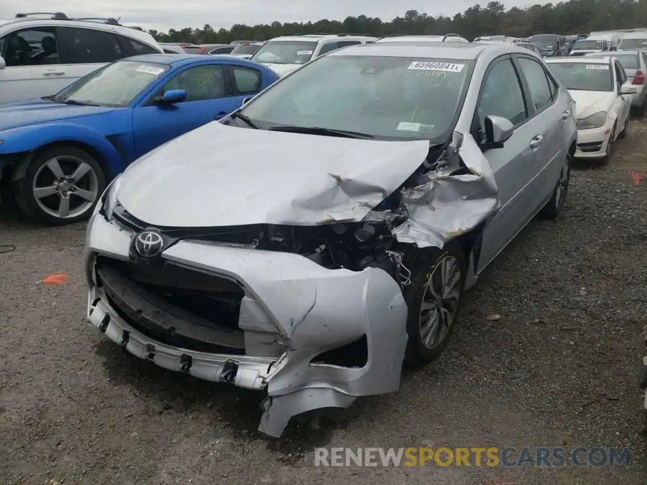 2 Photograph of a damaged car 2T1BURHE8KC206189 TOYOTA COROLLA 2019