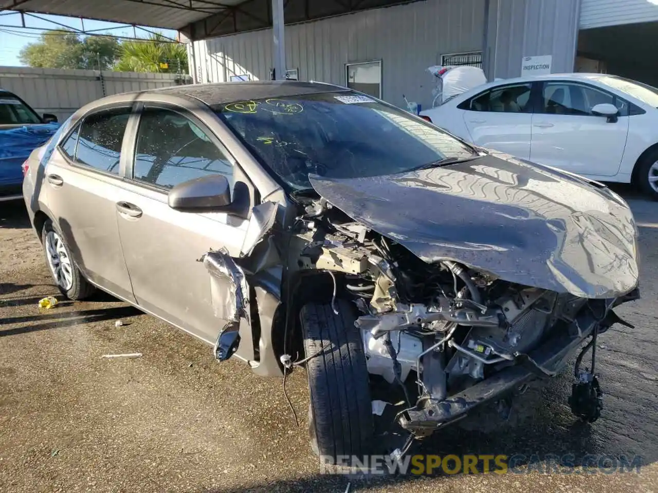 1 Photograph of a damaged car 2T1BURHE8KC206483 TOYOTA COROLLA 2019