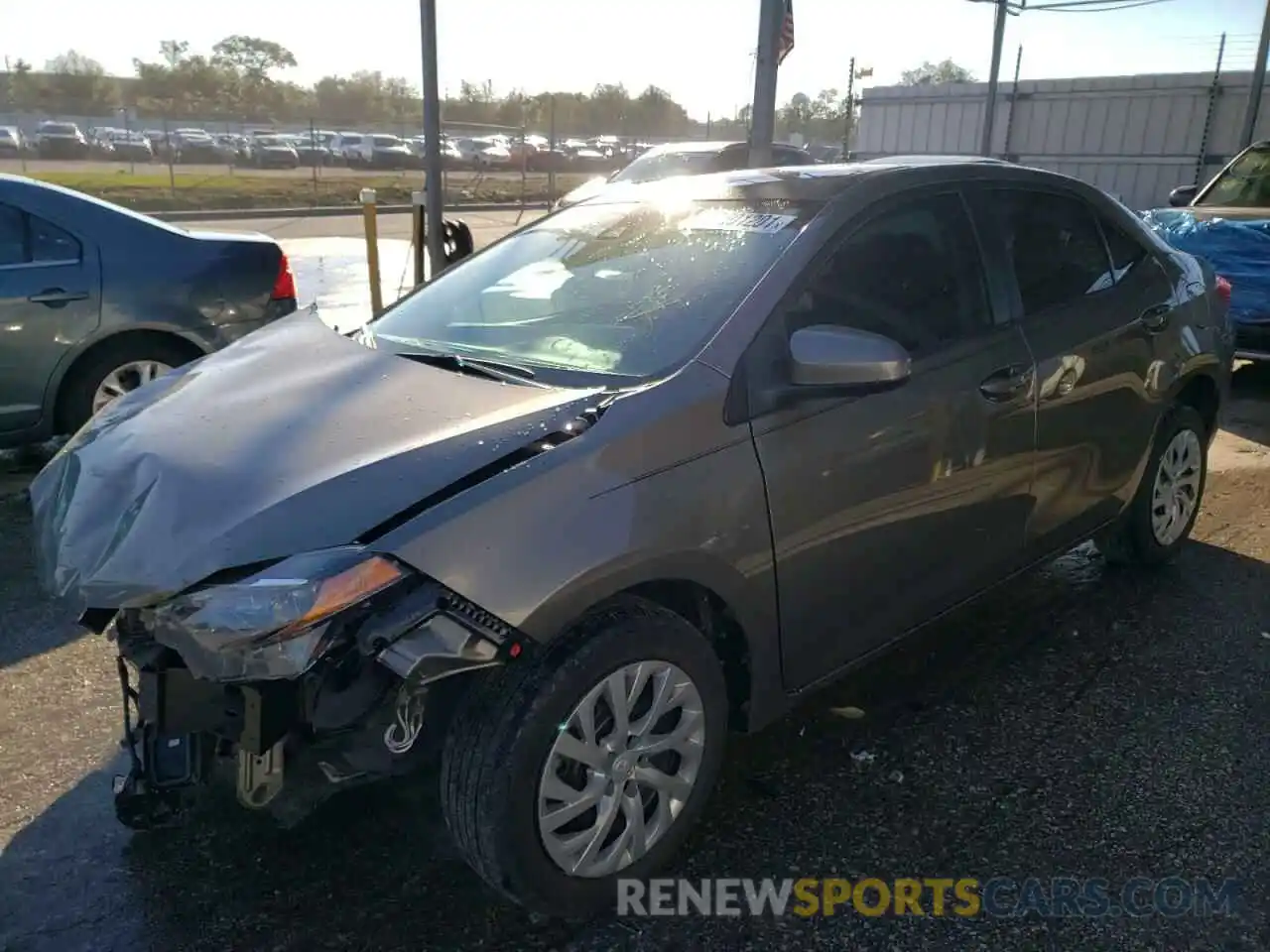 2 Photograph of a damaged car 2T1BURHE8KC206483 TOYOTA COROLLA 2019