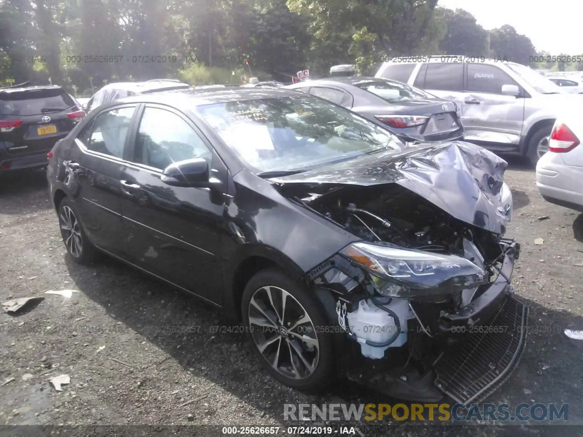 1 Photograph of a damaged car 2T1BURHE8KC206760 TOYOTA COROLLA 2019