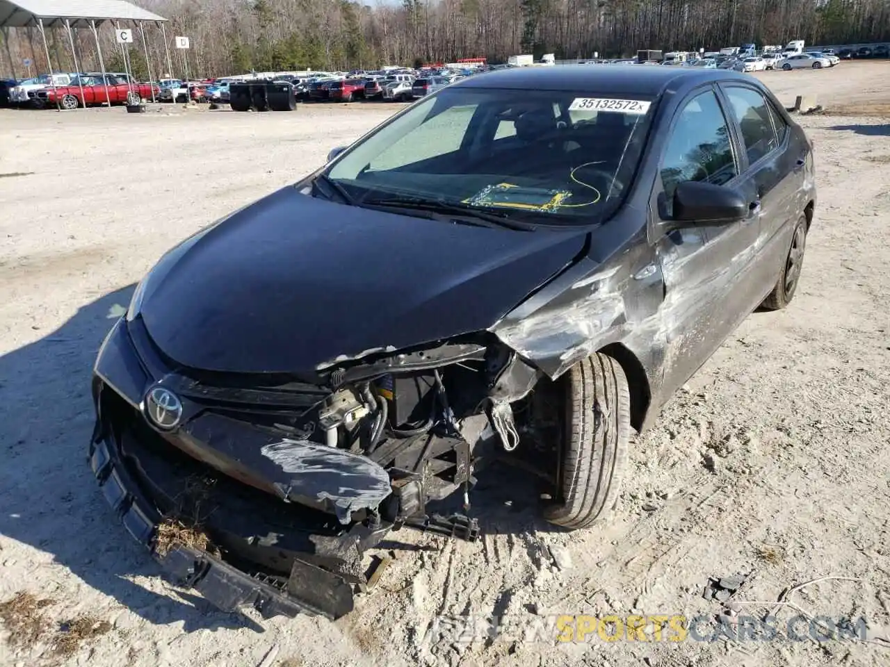 2 Photograph of a damaged car 2T1BURHE8KC206970 TOYOTA COROLLA 2019