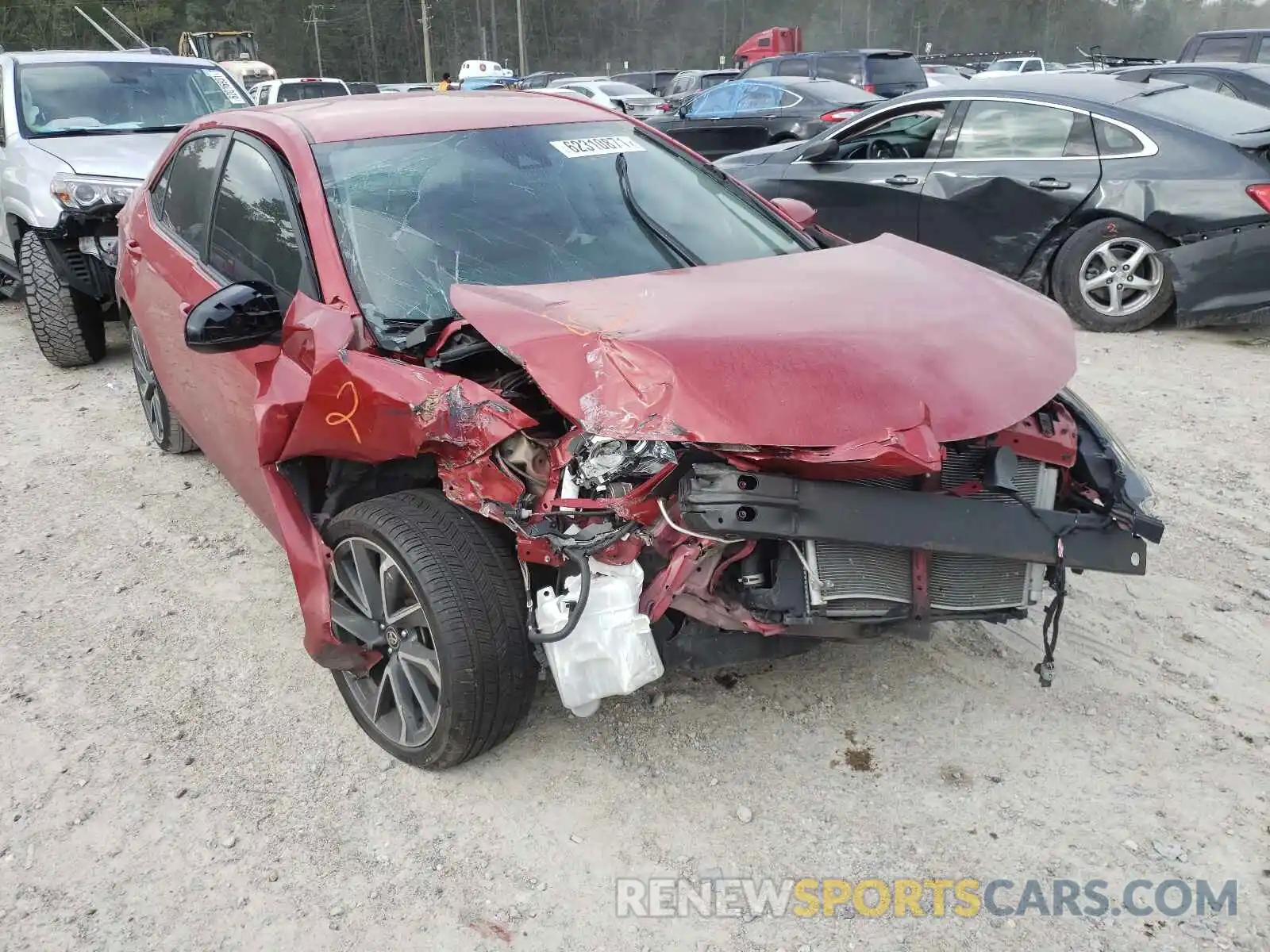 1 Photograph of a damaged car 2T1BURHE8KC207200 TOYOTA COROLLA 2019