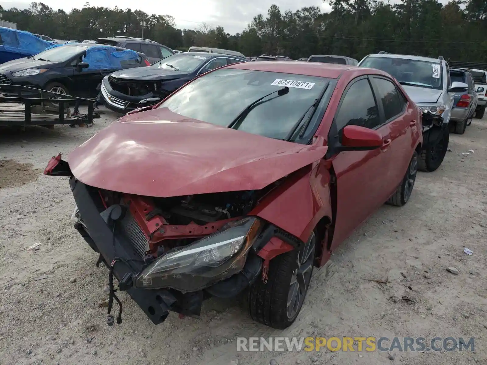 2 Photograph of a damaged car 2T1BURHE8KC207200 TOYOTA COROLLA 2019