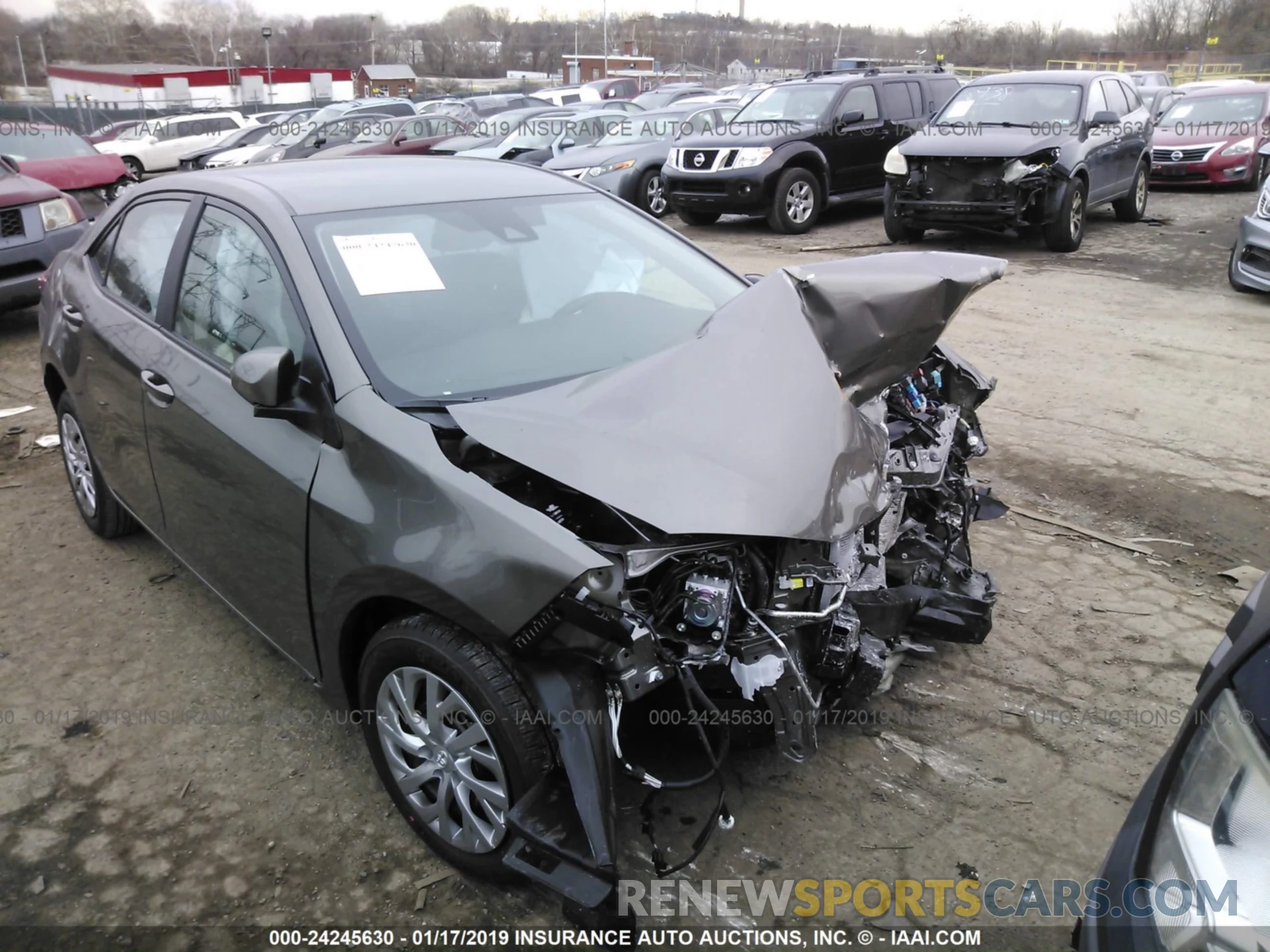 1 Photograph of a damaged car 2T1BURHE8KC207505 TOYOTA COROLLA 2019