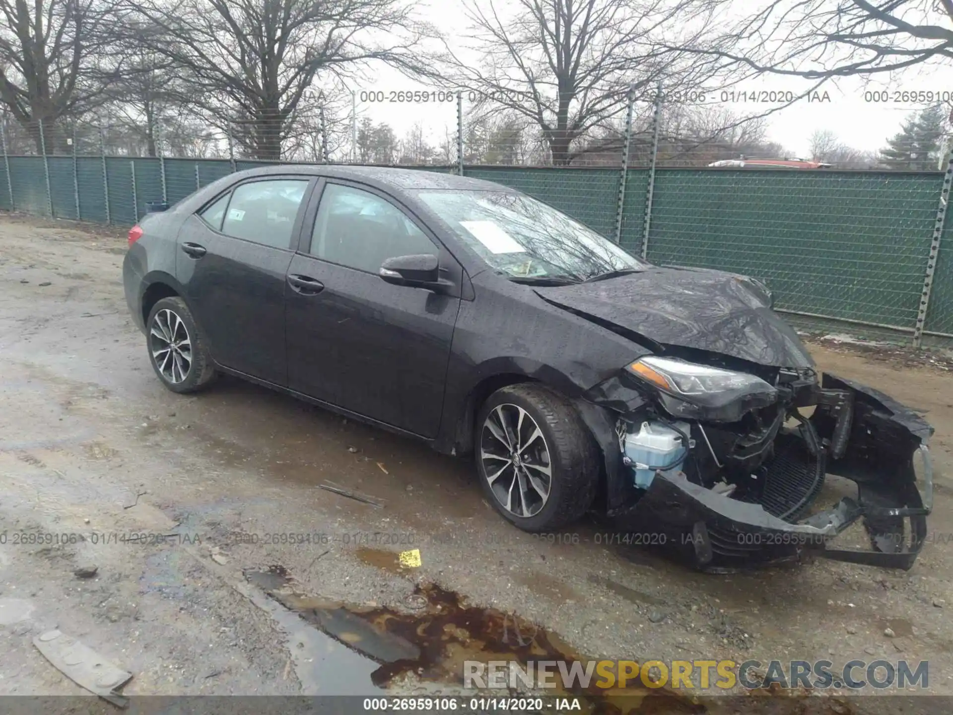 1 Photograph of a damaged car 2T1BURHE8KC208220 TOYOTA COROLLA 2019