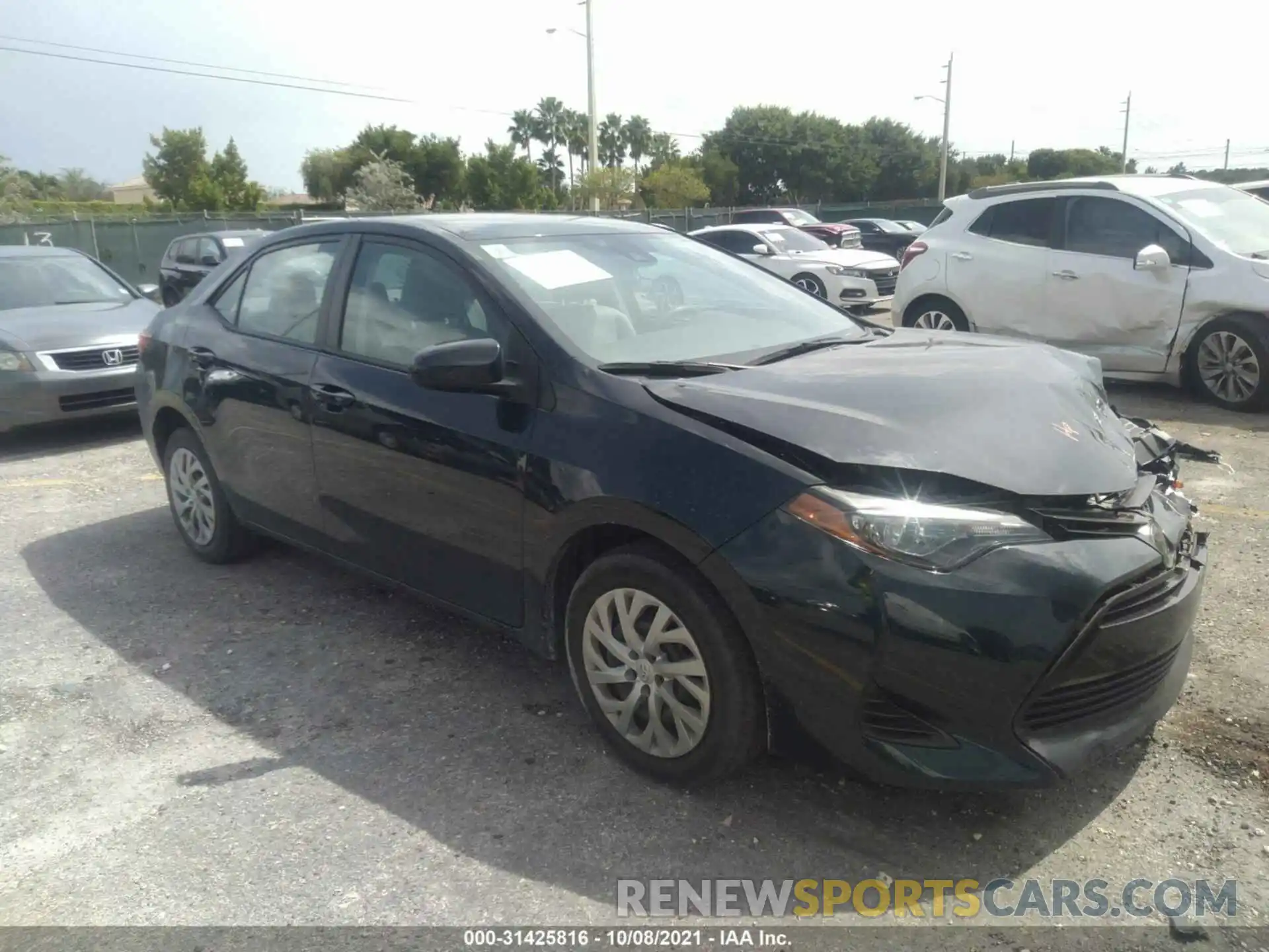 1 Photograph of a damaged car 2T1BURHE8KC208475 TOYOTA COROLLA 2019