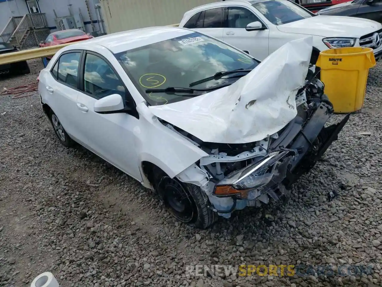 1 Photograph of a damaged car 2T1BURHE8KC210100 TOYOTA COROLLA 2019