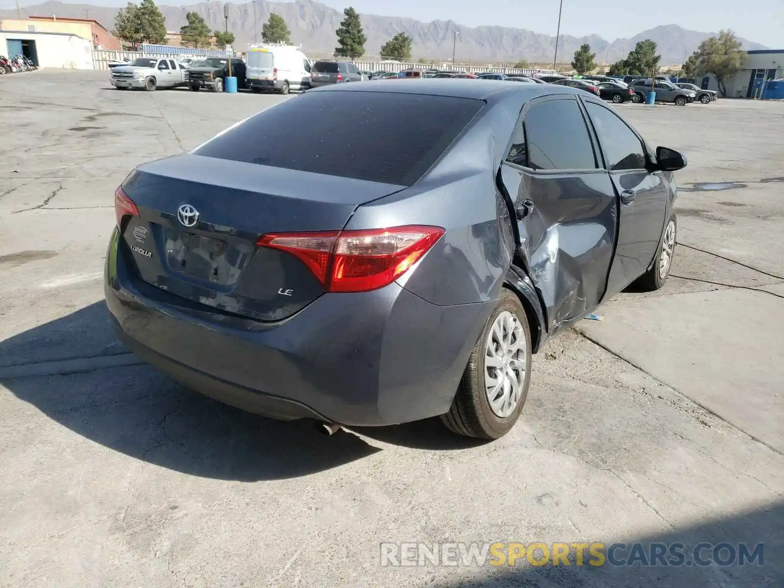 4 Photograph of a damaged car 2T1BURHE8KC211599 TOYOTA COROLLA 2019