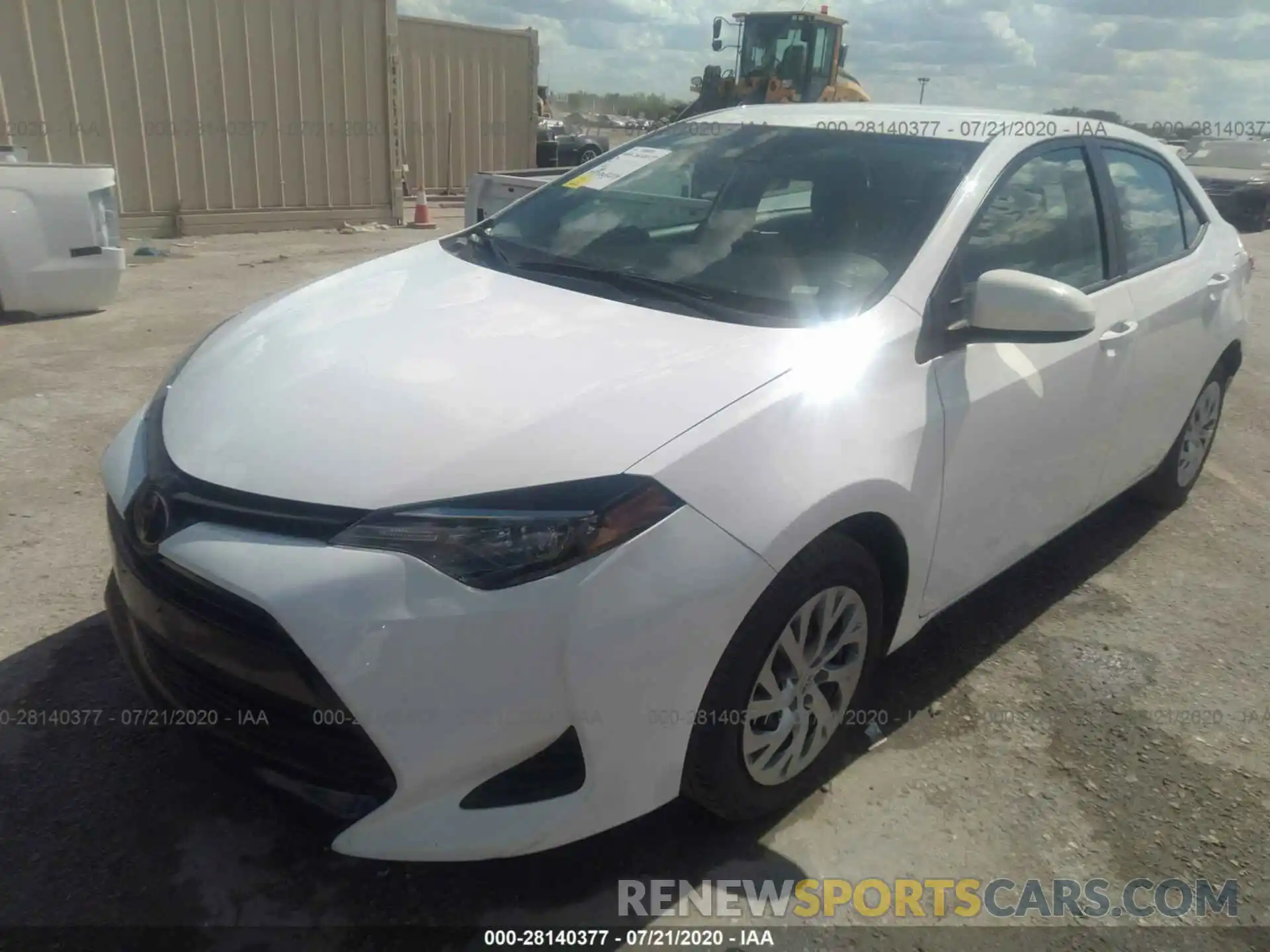 2 Photograph of a damaged car 2T1BURHE8KC211652 TOYOTA COROLLA 2019