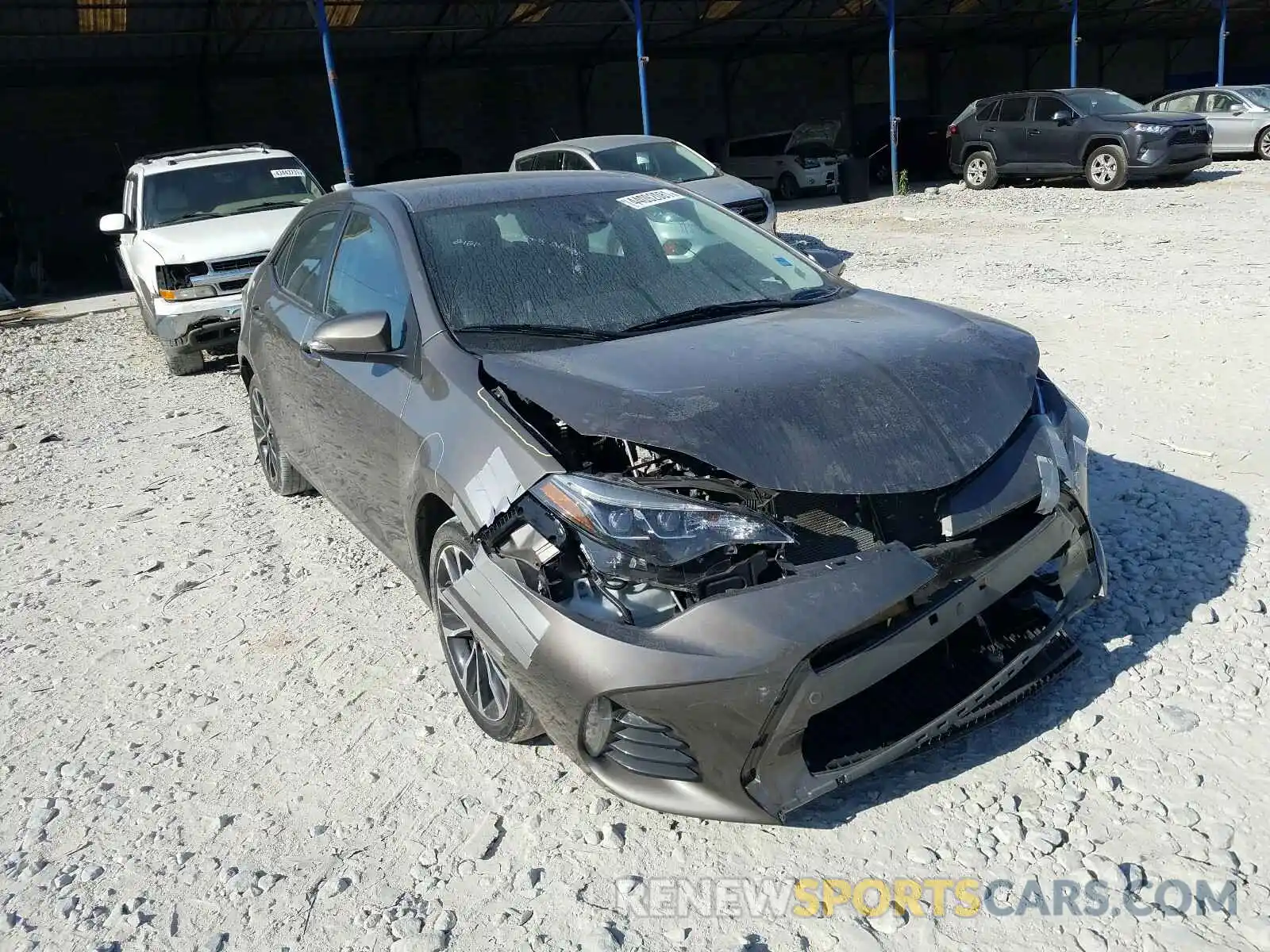 1 Photograph of a damaged car 2T1BURHE8KC212140 TOYOTA COROLLA 2019