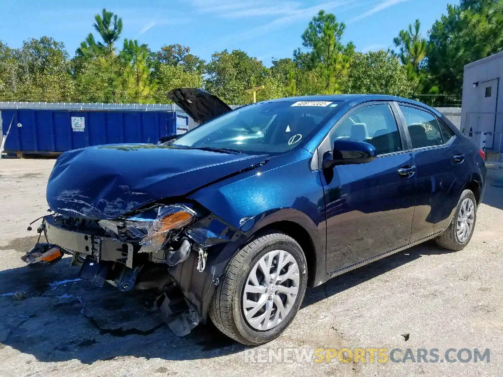 2 Photograph of a damaged car 2T1BURHE8KC212185 TOYOTA COROLLA 2019