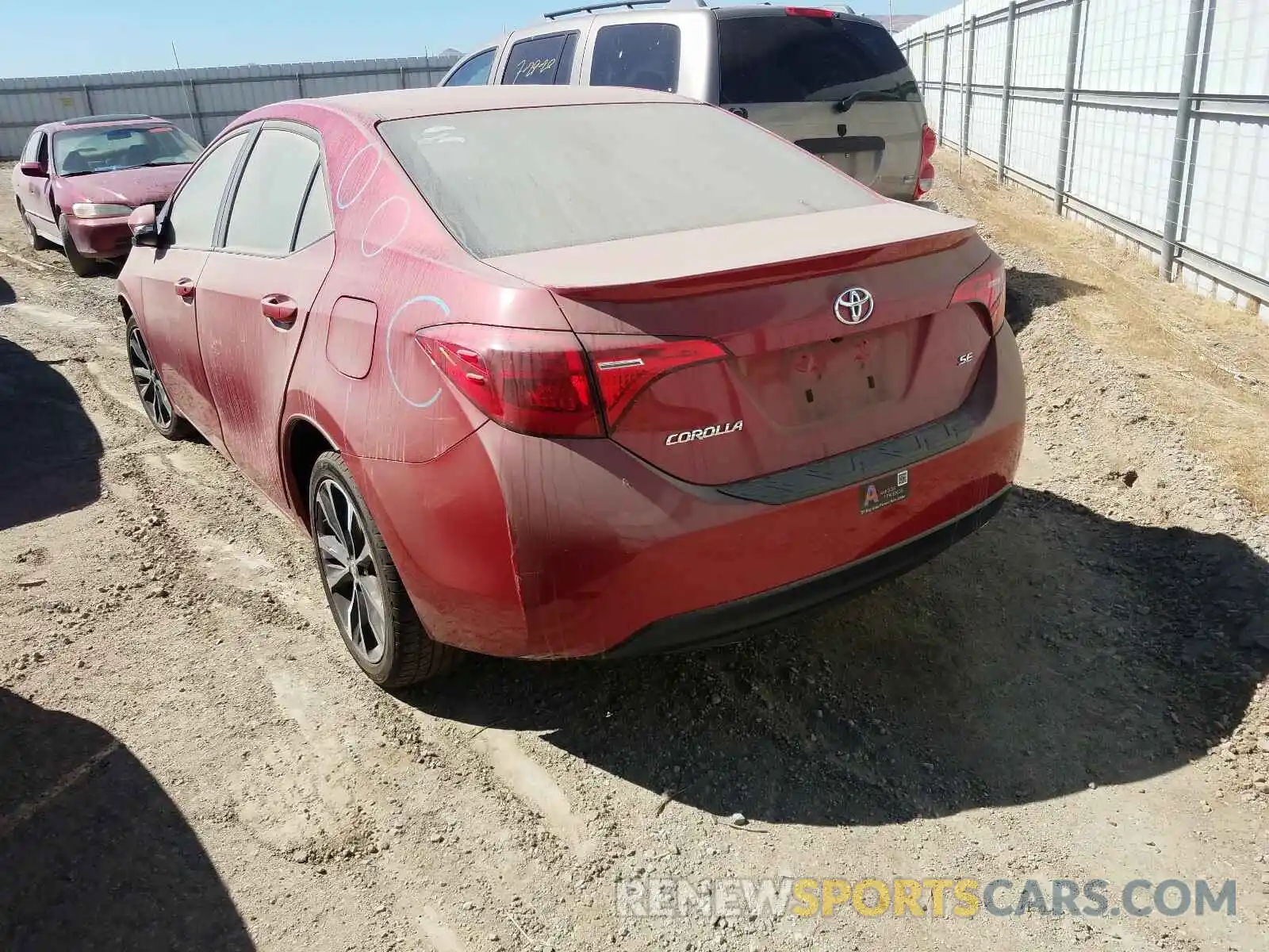 3 Photograph of a damaged car 2T1BURHE8KC212221 TOYOTA COROLLA 2019