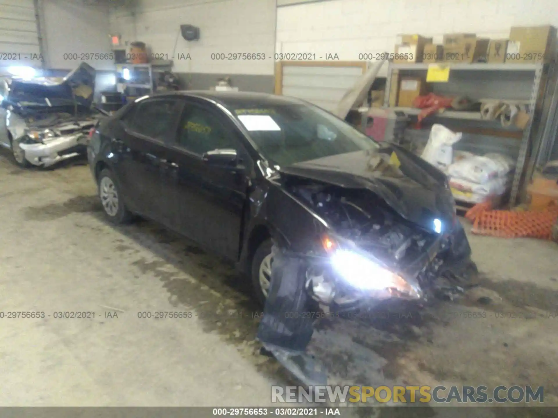 1 Photograph of a damaged car 2T1BURHE8KC213630 TOYOTA COROLLA 2019