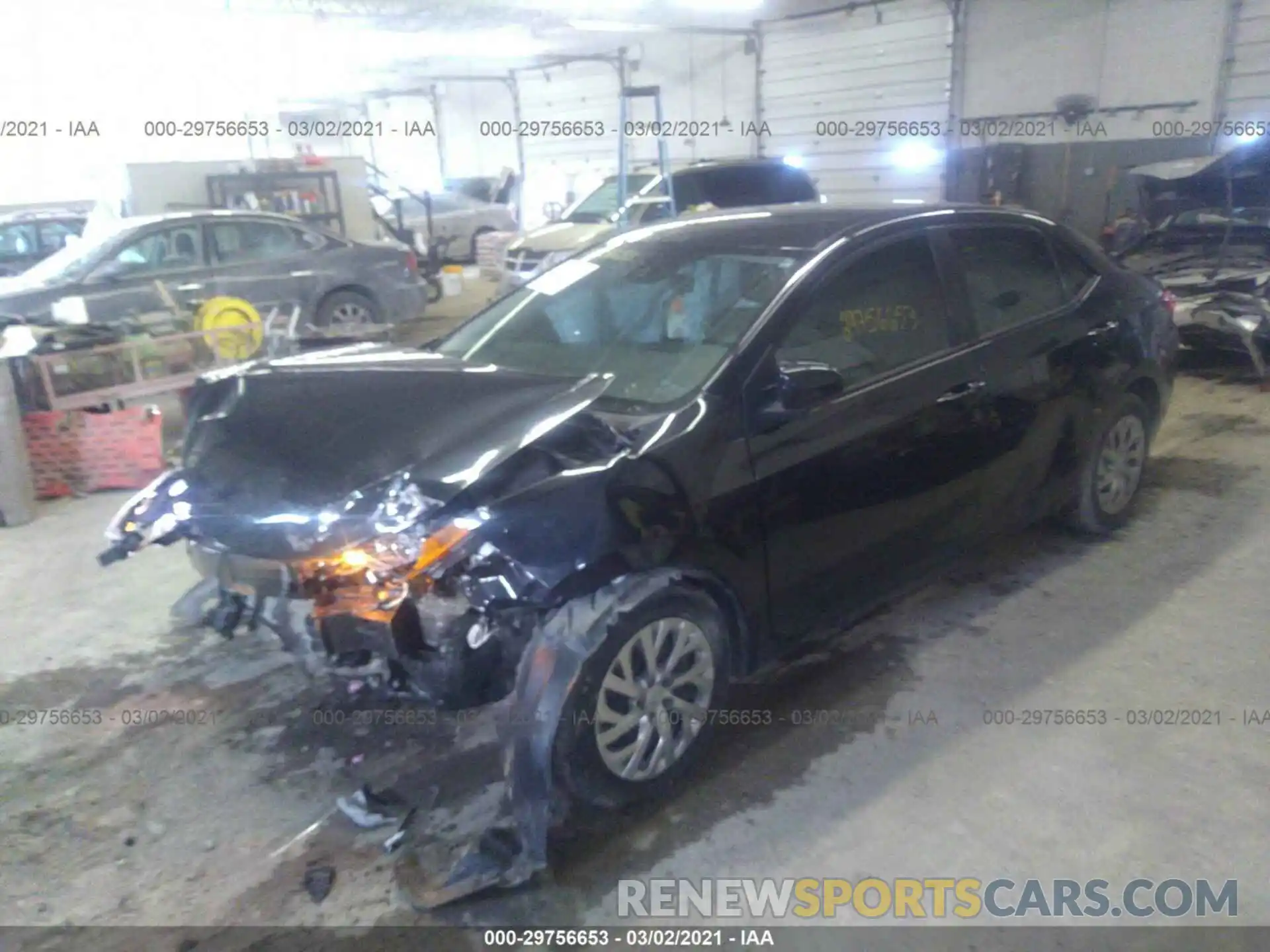 2 Photograph of a damaged car 2T1BURHE8KC213630 TOYOTA COROLLA 2019