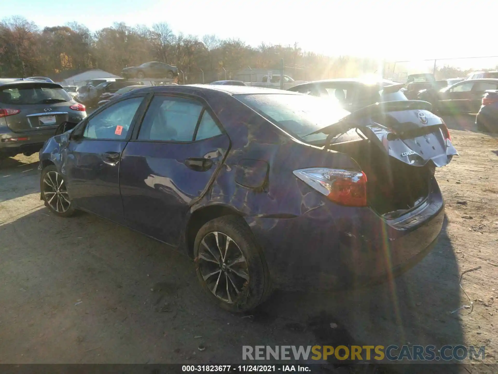 3 Photograph of a damaged car 2T1BURHE8KC214003 TOYOTA COROLLA 2019