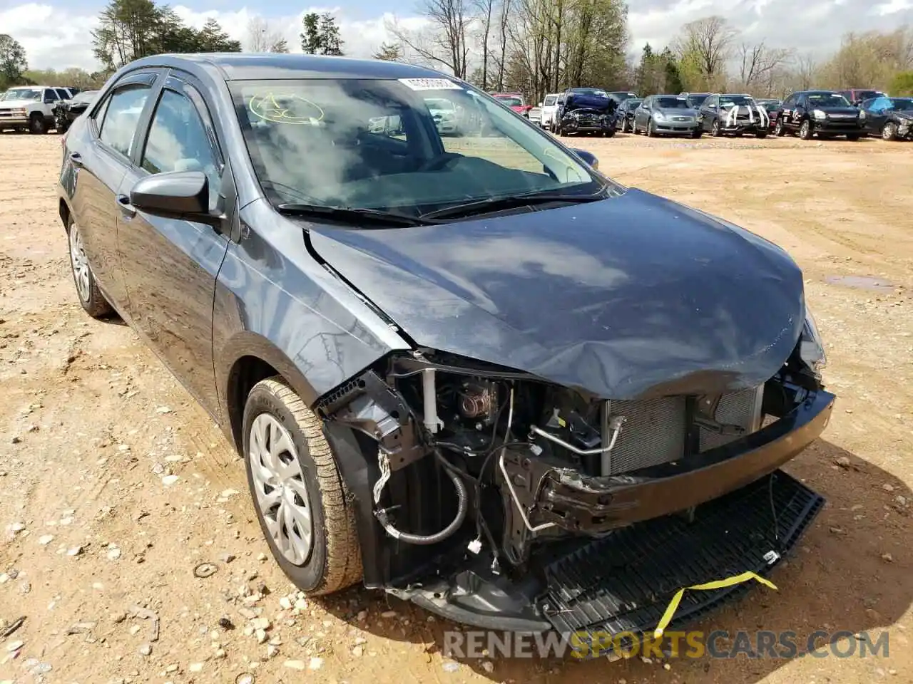 1 Photograph of a damaged car 2T1BURHE8KC214180 TOYOTA COROLLA 2019