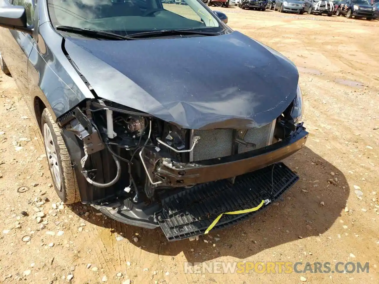 9 Photograph of a damaged car 2T1BURHE8KC214180 TOYOTA COROLLA 2019