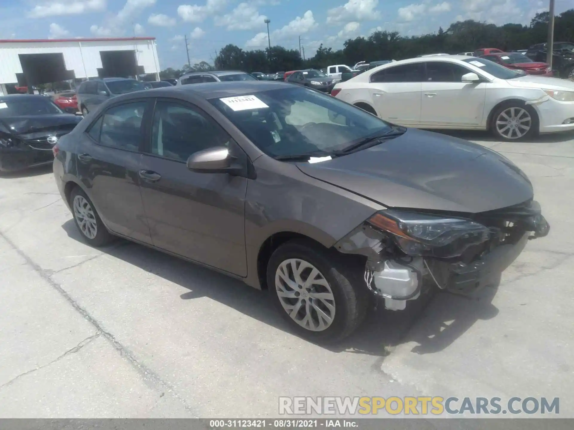 1 Photograph of a damaged car 2T1BURHE8KC214308 TOYOTA COROLLA 2019