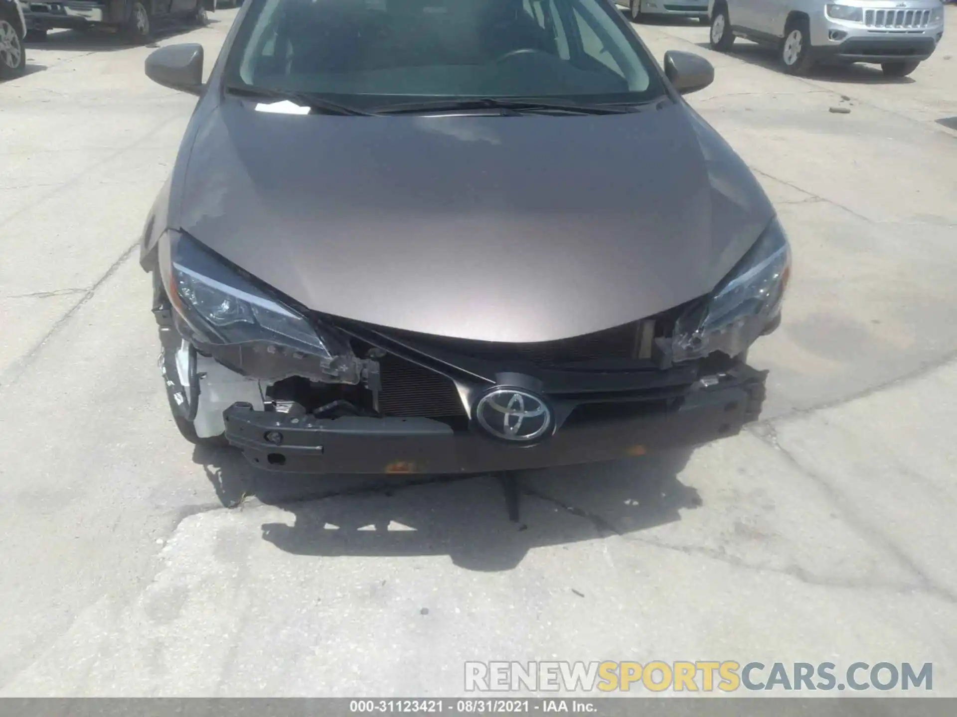 6 Photograph of a damaged car 2T1BURHE8KC214308 TOYOTA COROLLA 2019