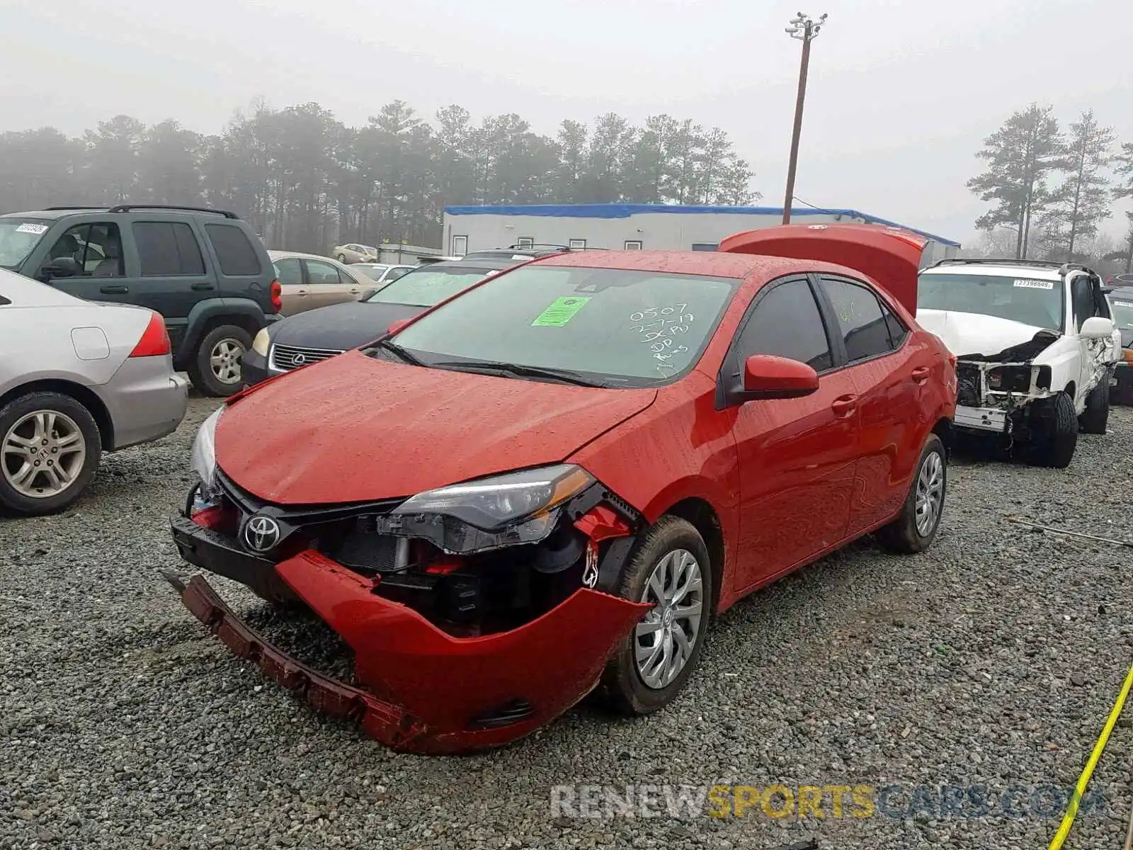 2 Photograph of a damaged car 2T1BURHE8KC215118 TOYOTA COROLLA 2019