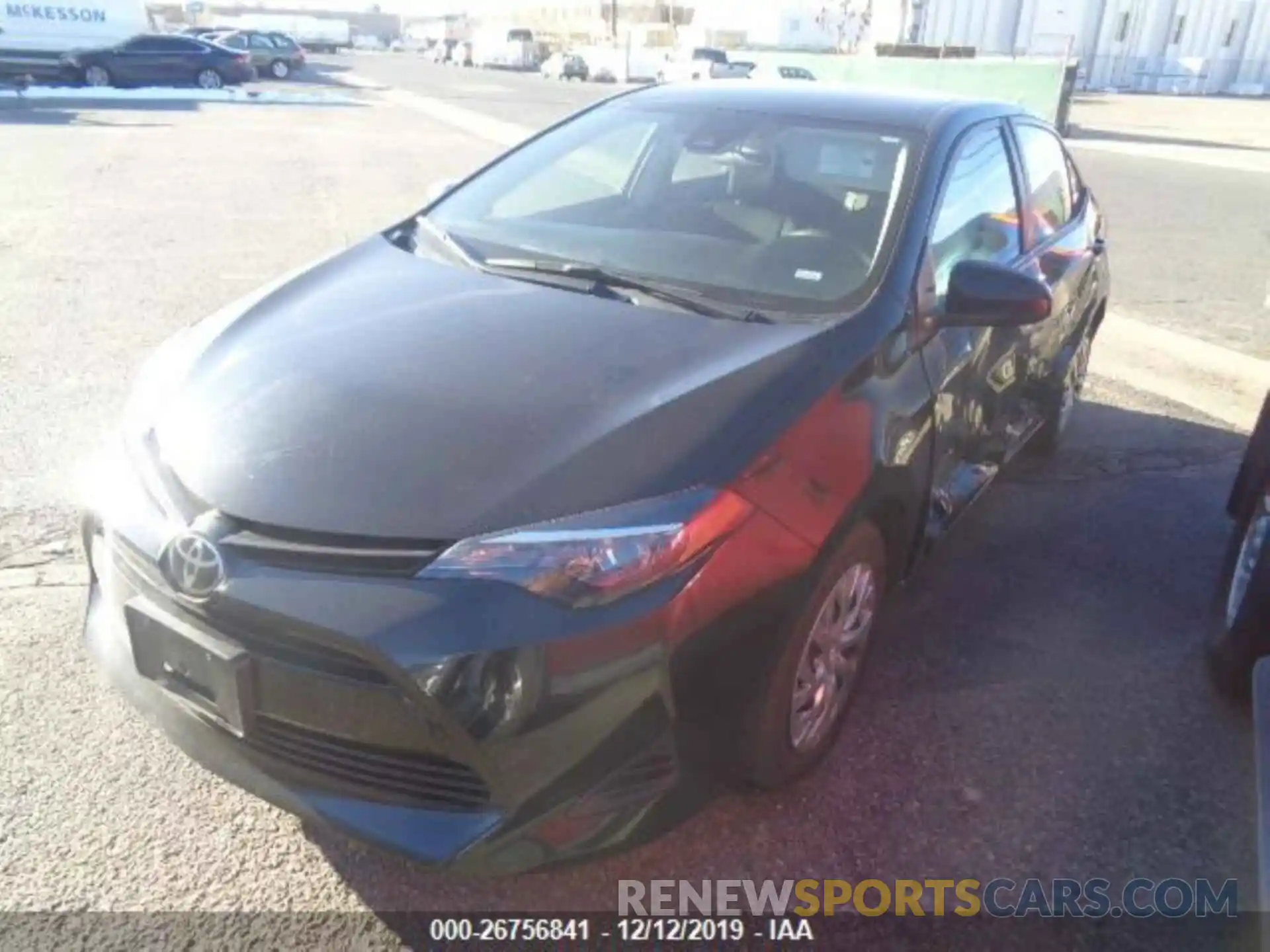 1 Photograph of a damaged car 2T1BURHE8KC215247 TOYOTA COROLLA 2019