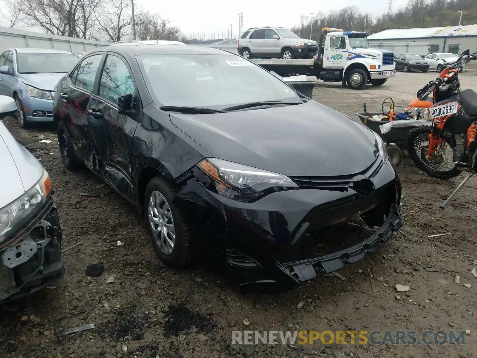 1 Photograph of a damaged car 2T1BURHE8KC216012 TOYOTA COROLLA 2019