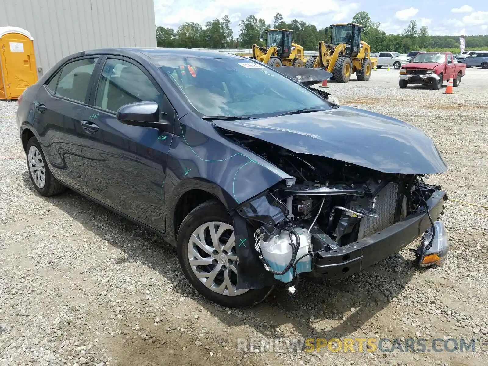 1 Photograph of a damaged car 2T1BURHE8KC216379 TOYOTA COROLLA 2019