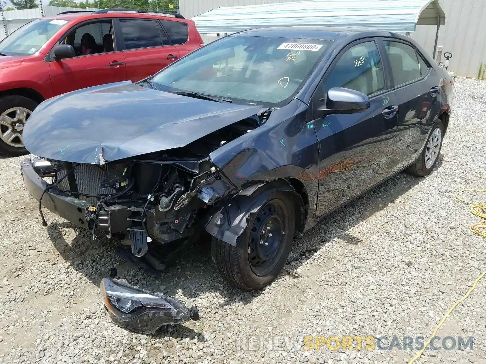 2 Photograph of a damaged car 2T1BURHE8KC216379 TOYOTA COROLLA 2019