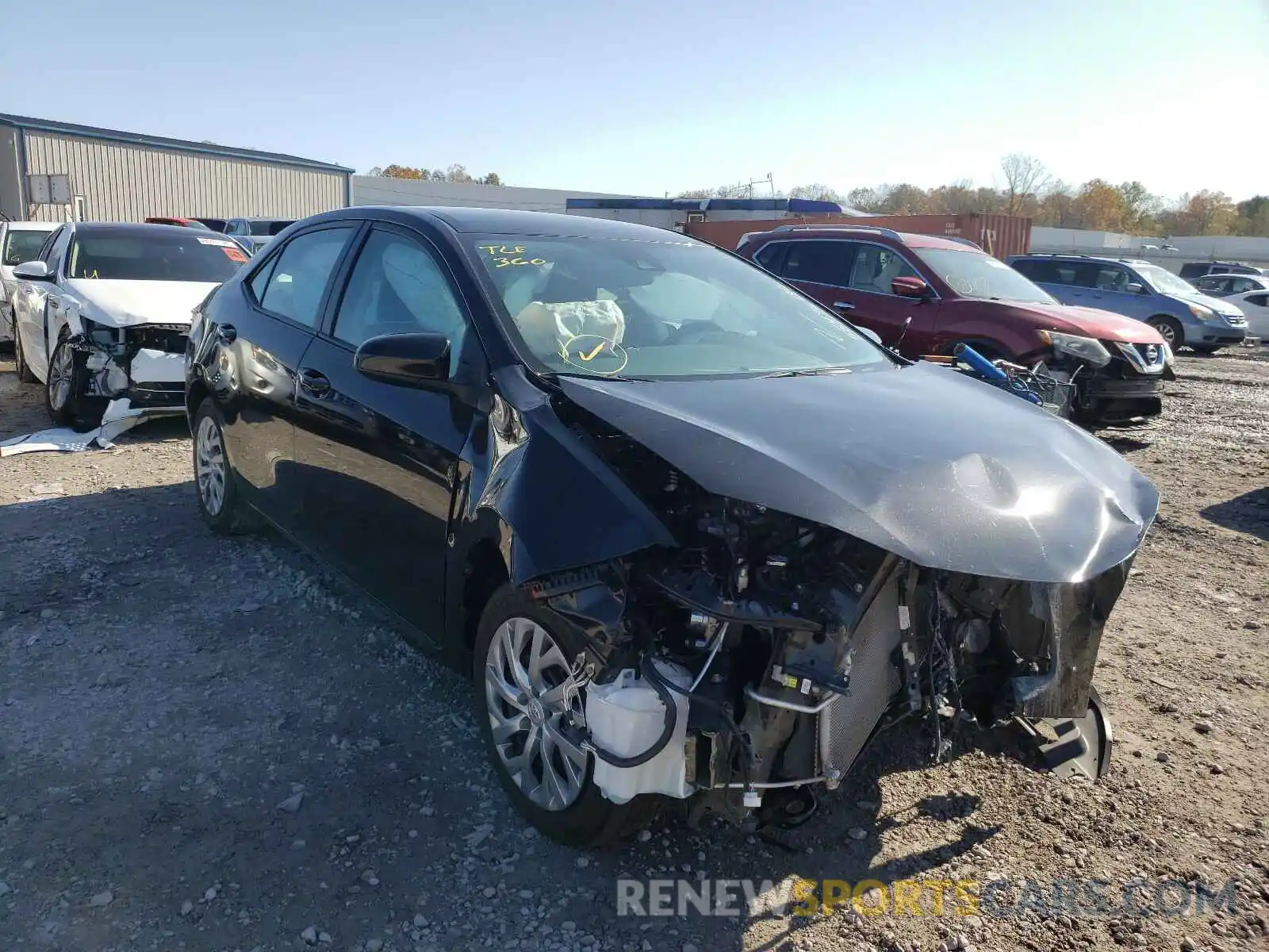 1 Photograph of a damaged car 2T1BURHE8KC217287 TOYOTA COROLLA 2019