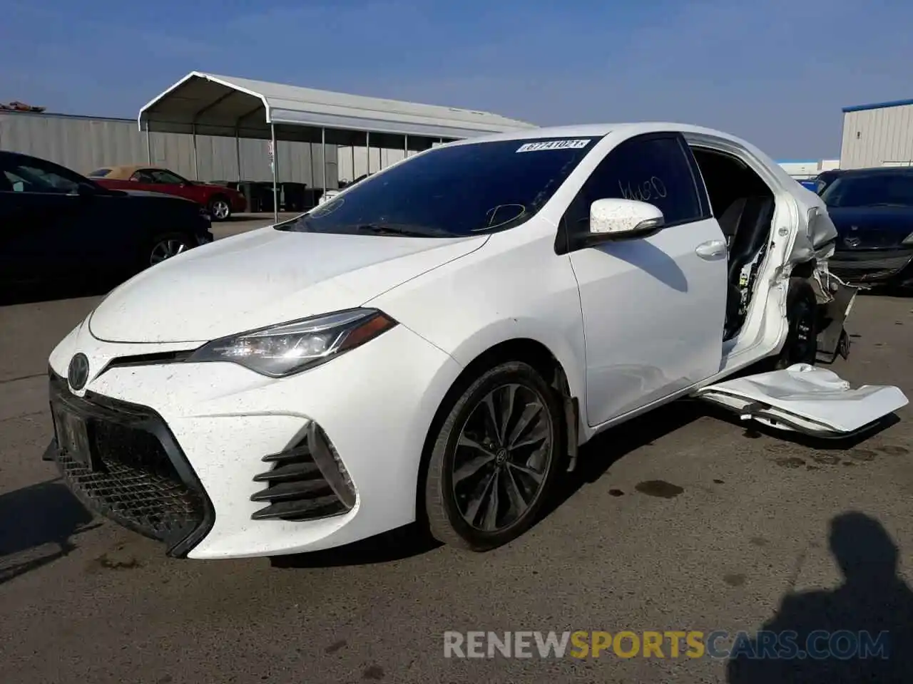 2 Photograph of a damaged car 2T1BURHE8KC217337 TOYOTA COROLLA 2019