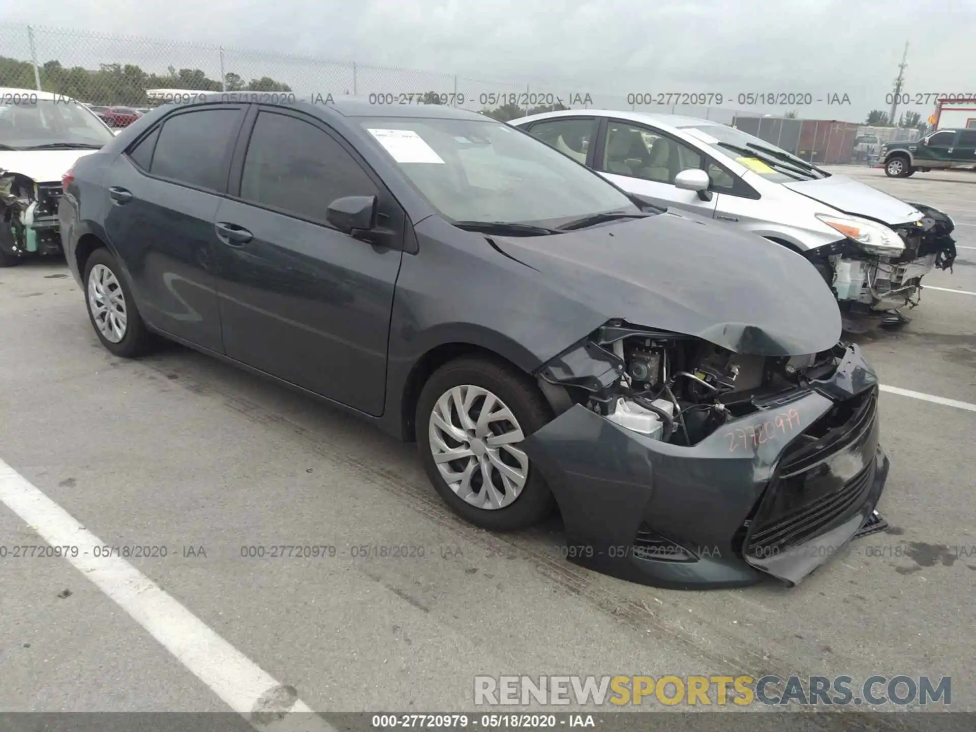 1 Photograph of a damaged car 2T1BURHE8KC217645 TOYOTA COROLLA 2019