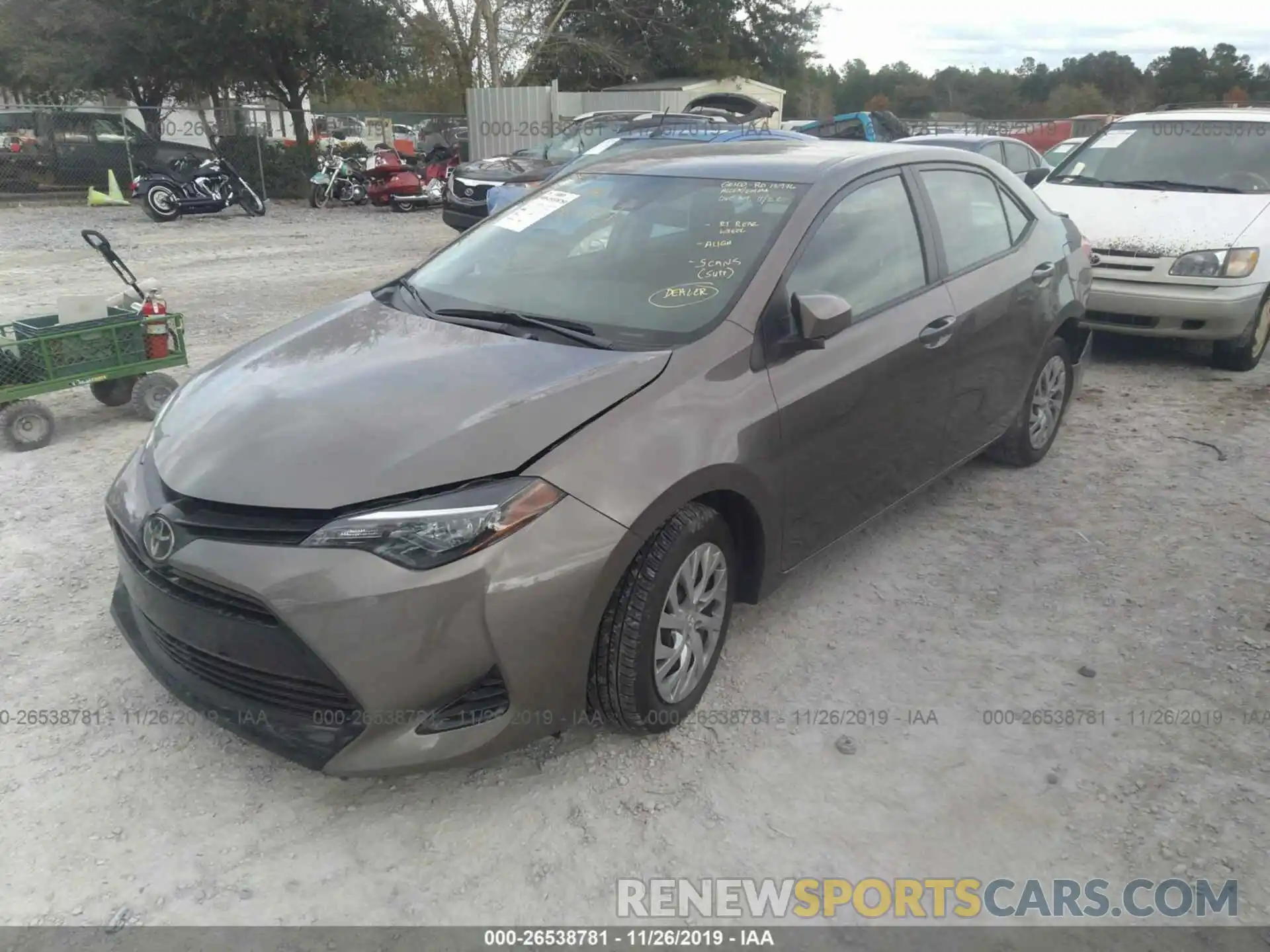 2 Photograph of a damaged car 2T1BURHE8KC217743 TOYOTA COROLLA 2019