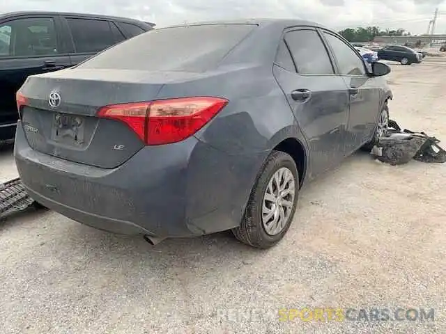 4 Photograph of a damaged car 2T1BURHE8KC218200 TOYOTA COROLLA 2019