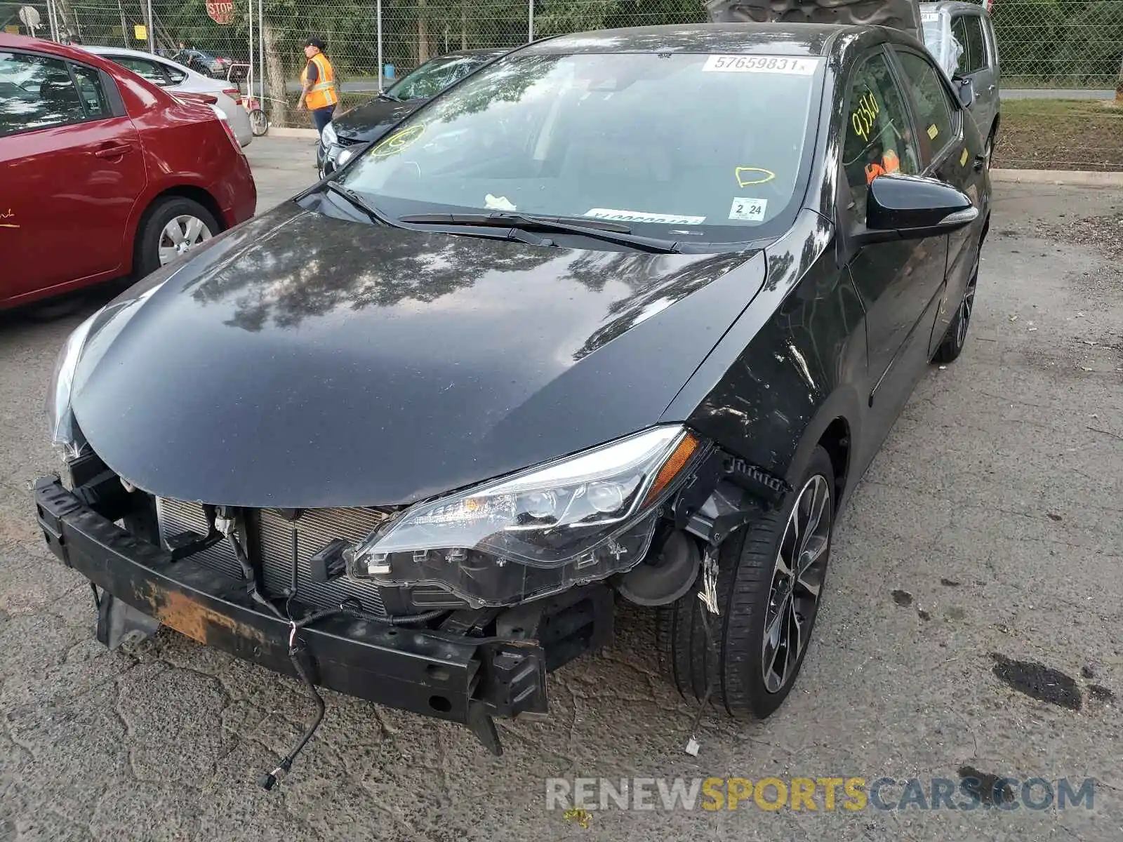 2 Photograph of a damaged car 2T1BURHE8KC218231 TOYOTA COROLLA 2019