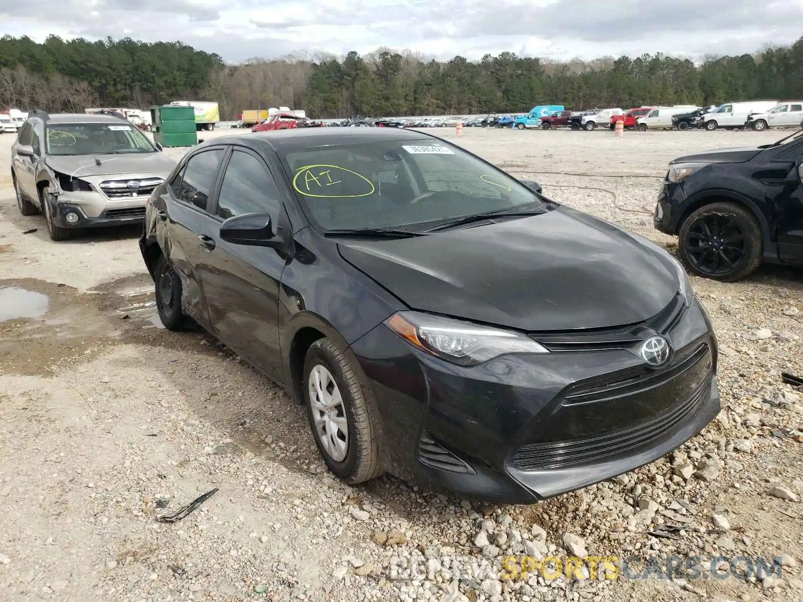 1 Photograph of a damaged car 2T1BURHE8KC218407 TOYOTA COROLLA 2019