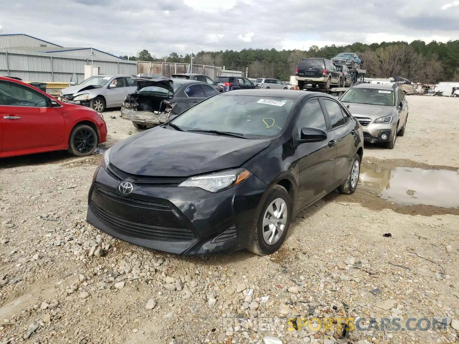 2 Photograph of a damaged car 2T1BURHE8KC218407 TOYOTA COROLLA 2019