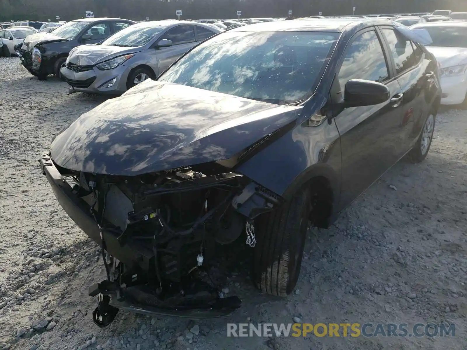 2 Photograph of a damaged car 2T1BURHE8KC219329 TOYOTA COROLLA 2019