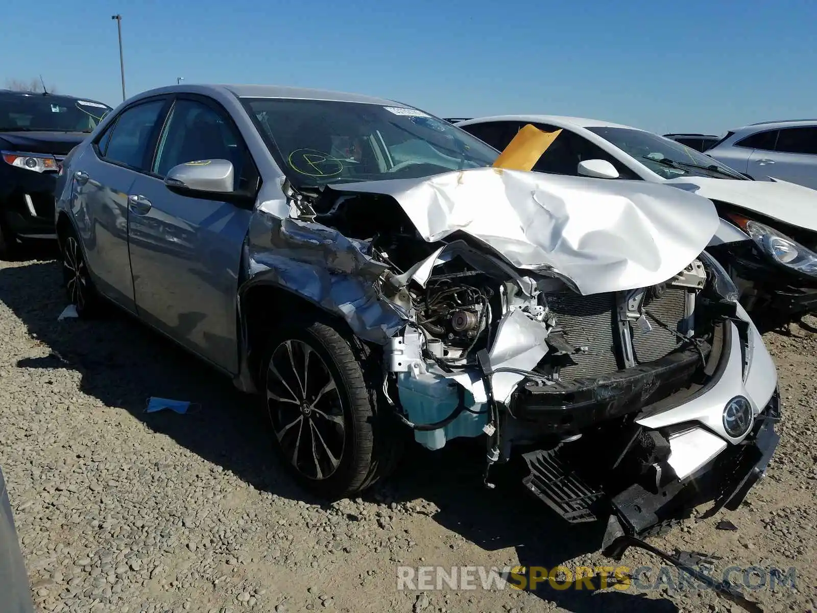 1 Photograph of a damaged car 2T1BURHE8KC219394 TOYOTA COROLLA 2019