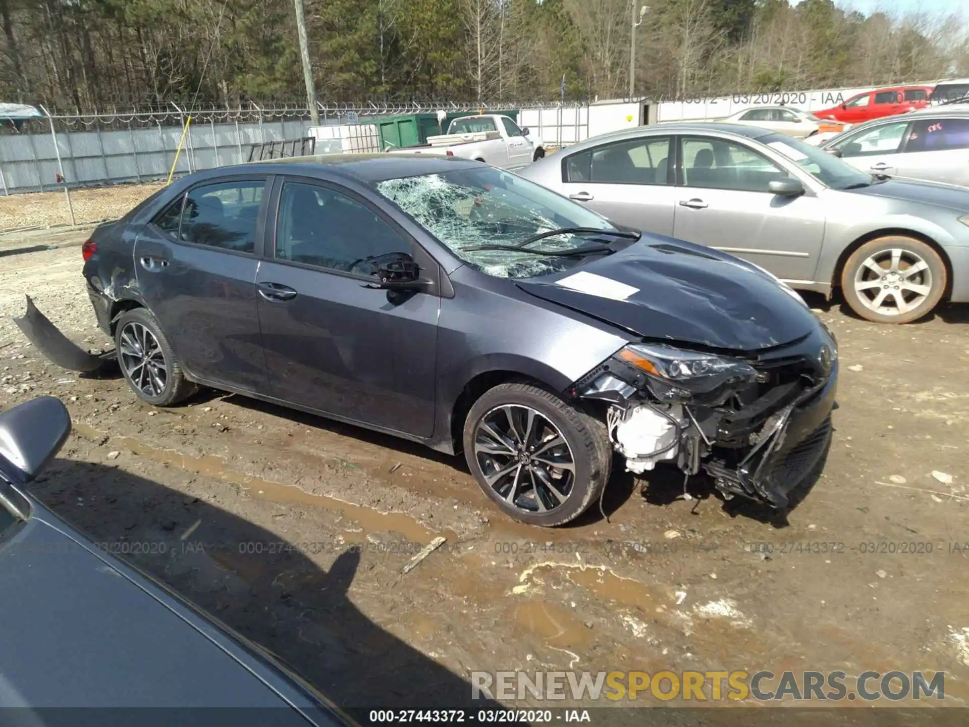 1 Photograph of a damaged car 2T1BURHE8KC220089 TOYOTA COROLLA 2019