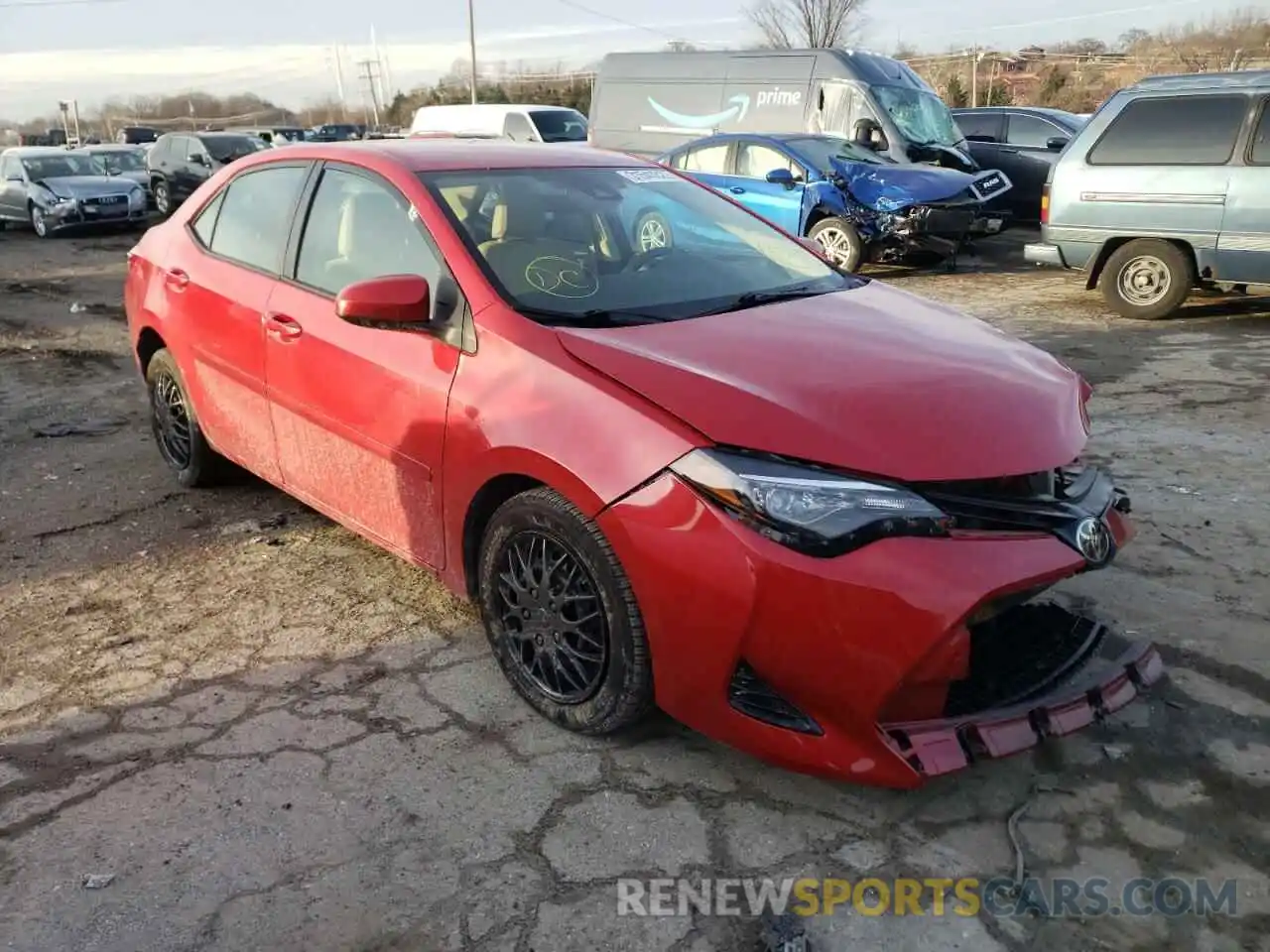 1 Photograph of a damaged car 2T1BURHE8KC221064 TOYOTA COROLLA 2019