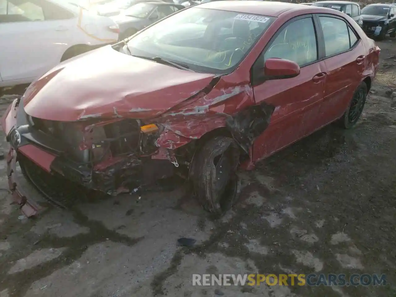 2 Photograph of a damaged car 2T1BURHE8KC221064 TOYOTA COROLLA 2019