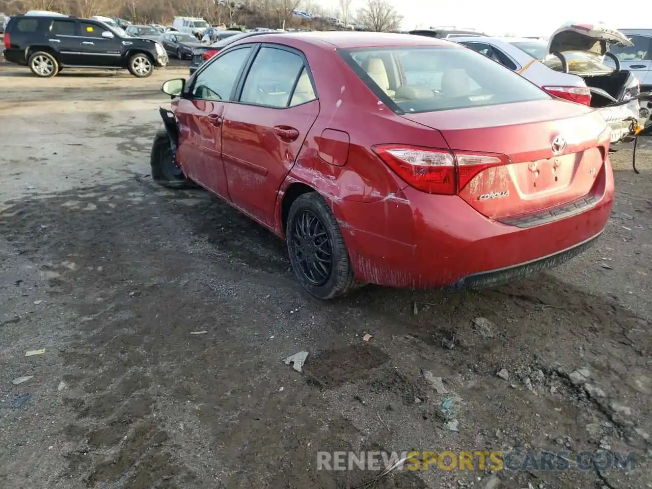 3 Photograph of a damaged car 2T1BURHE8KC221064 TOYOTA COROLLA 2019