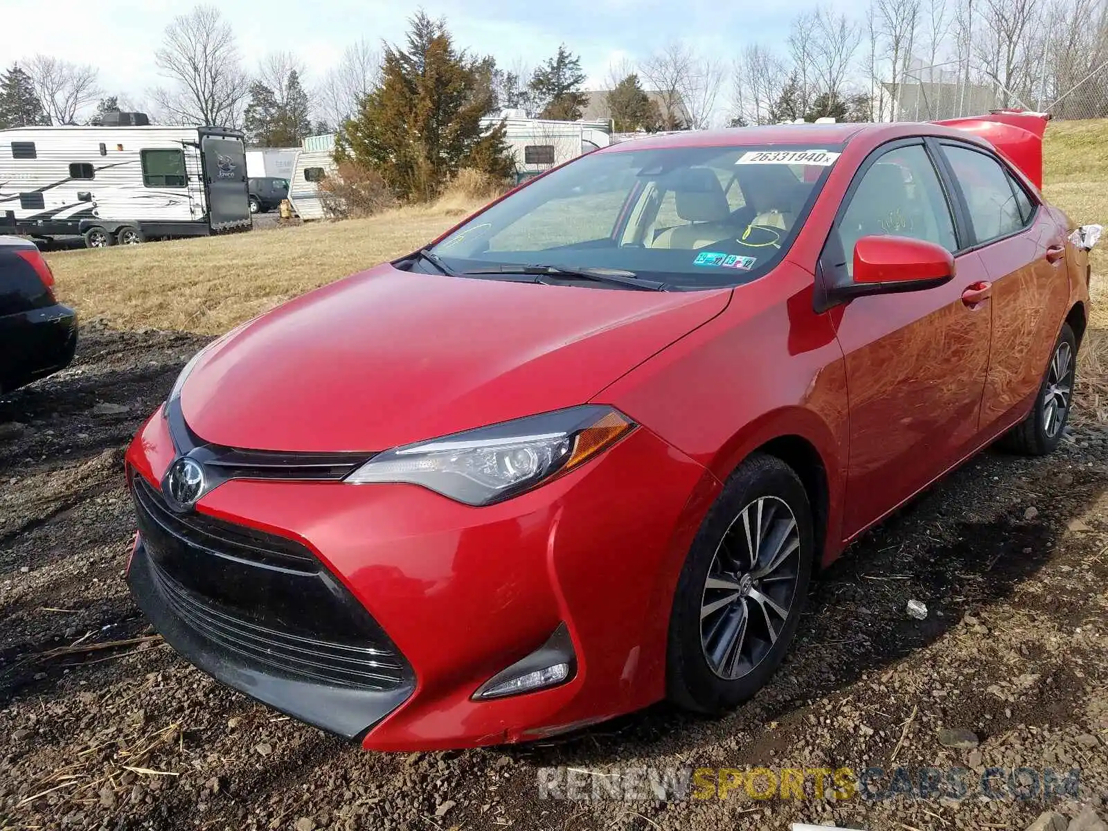 2 Photograph of a damaged car 2T1BURHE8KC221128 TOYOTA COROLLA 2019