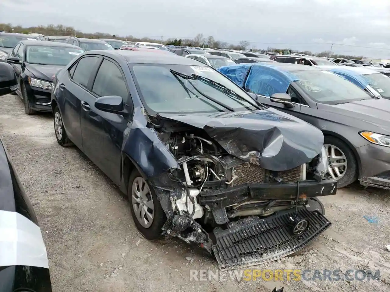 1 Photograph of a damaged car 2T1BURHE8KC222036 TOYOTA COROLLA 2019