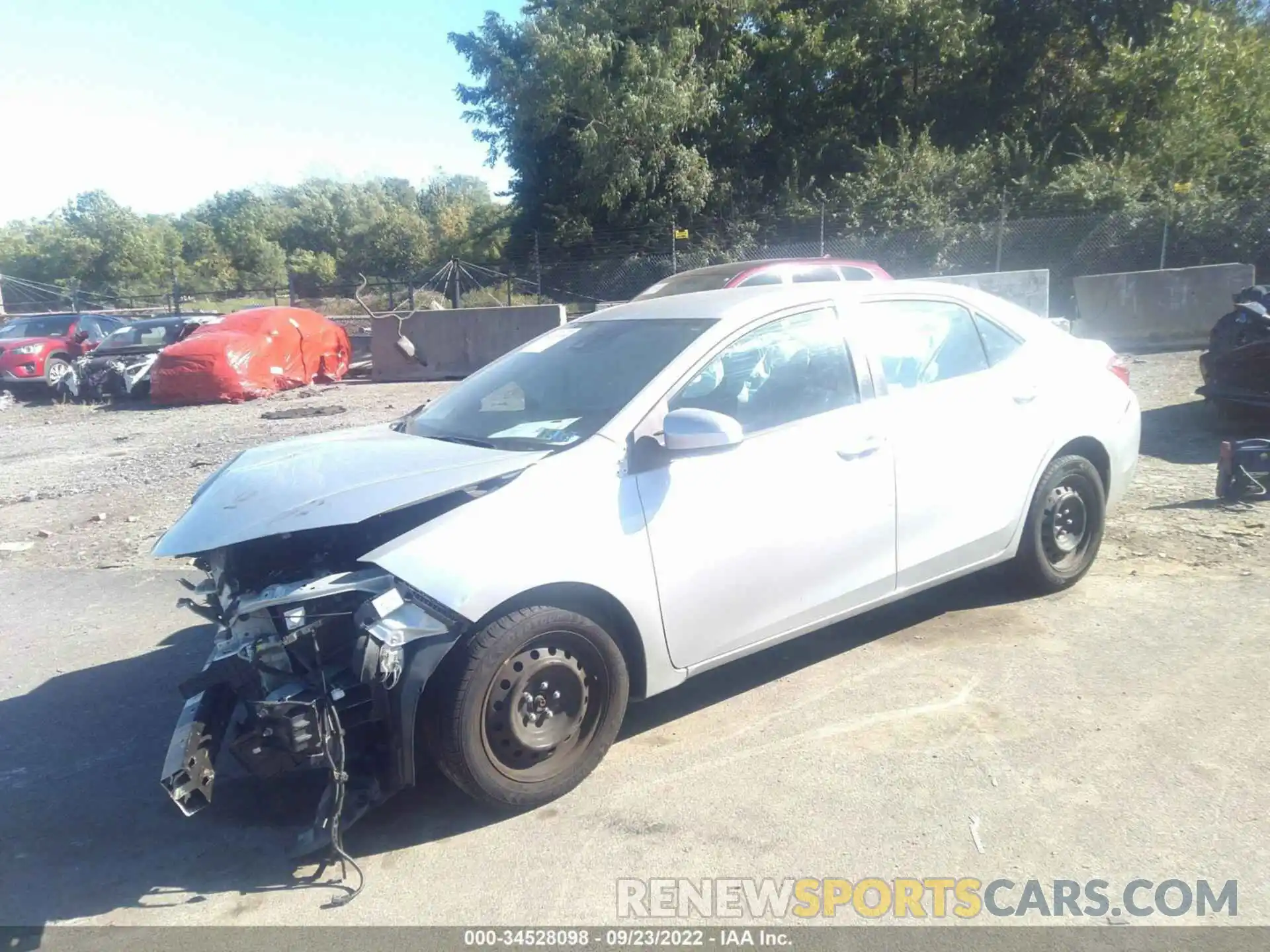 2 Photograph of a damaged car 2T1BURHE8KC222652 TOYOTA COROLLA 2019