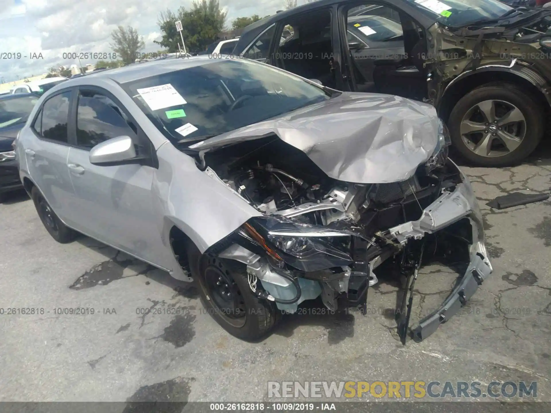 1 Photograph of a damaged car 2T1BURHE8KC223008 TOYOTA COROLLA 2019